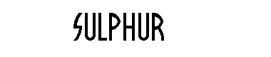 Sulphur字体
