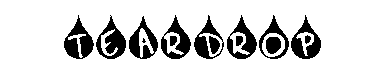 Teardrop字体