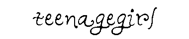 Teenagegirl字体
