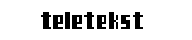 Teletekst字体