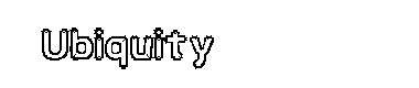 Ubiquity字体