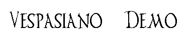 Vespasiano Demo字体