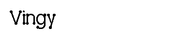 Vingy字体
