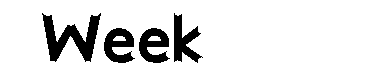 Week字体
