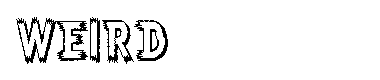 Weird字体