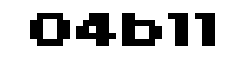 04b11字体