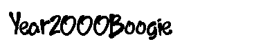 Year 2000 Boogie字体