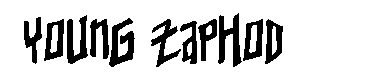 Young Zaphod字体