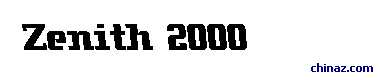 Zenith 2000字体