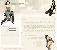 时尚模特网站模板
