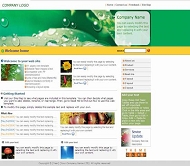 欧美植物网站模板