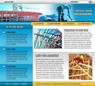 工地企业网站模板