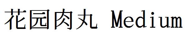 花园肉丸 Medium字体