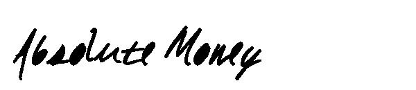 Absolute Money字体
