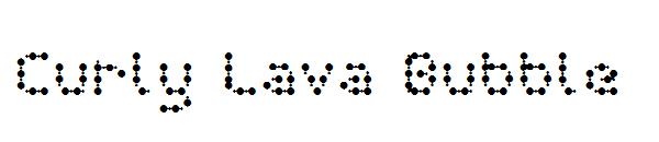 Curly Lava Bubble字体