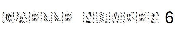 Gaelle Number 6字体