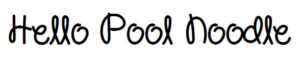 Hello Pool Noodle字体