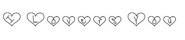 I Lovers You字体
