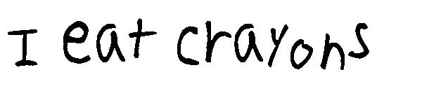 I eat crayons字体
