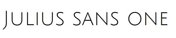 Julius sans one字体