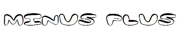 Minus Plus字体
