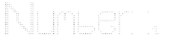 Number 1字体