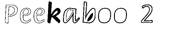 Peekaboo 2字体