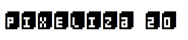 Pixeliza 20字体