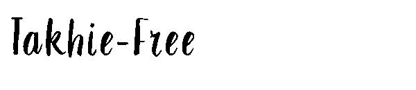 Takhie-Free字体