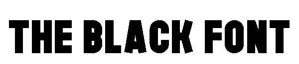 The Black Font字体