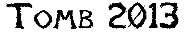 Tomb 2013字体