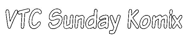 VTC Sunday Komix字体
