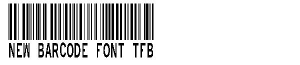 New Barcode Font TFB字体