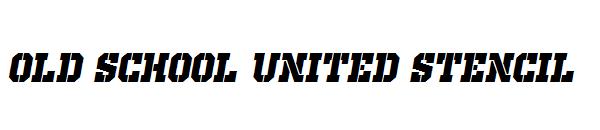 Old School United Stencil字体