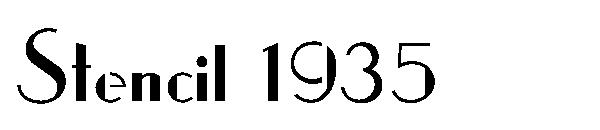 Stencil 1935字体