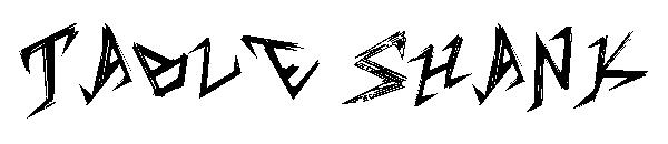 Table Shank字体
