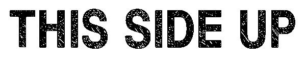 This side up字体