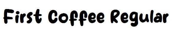 First Coffee Regular字体