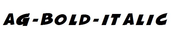 AG-Free Bold-Italic字体