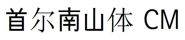 首尔南山体 CM字体