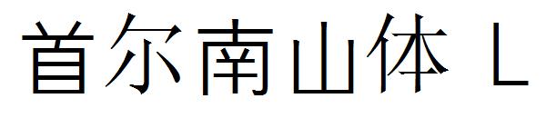 首尔南山体 L字体