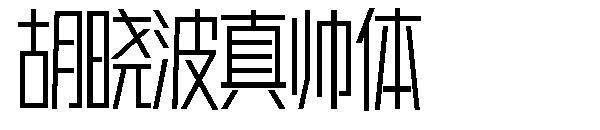 胡晓波真帅体