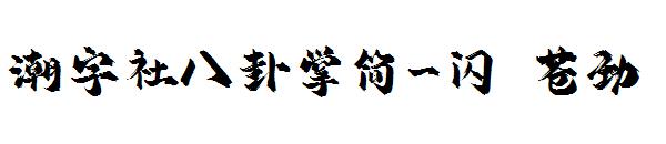 潮字社八卦掌简-闪 苍劲