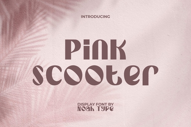 Pink scooter字体