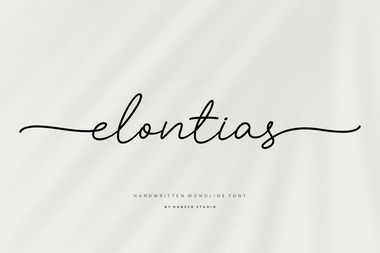 Elontias字体