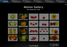 创意导航水果网站flash模板