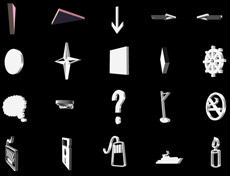 3D旋转图标按钮flash素材