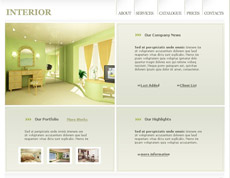 室内设计绿色flash动画素材