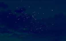 夜晚天空星星闪烁flash动画