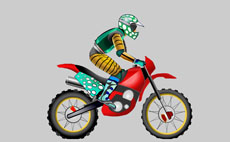 摩托车杂技表演flash动画